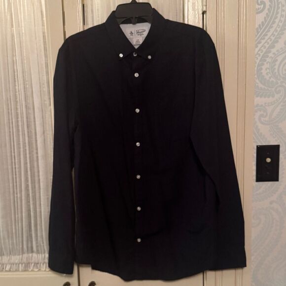 Original Penguin  Black & white Button-Up Shirt - Picture 1 of 7